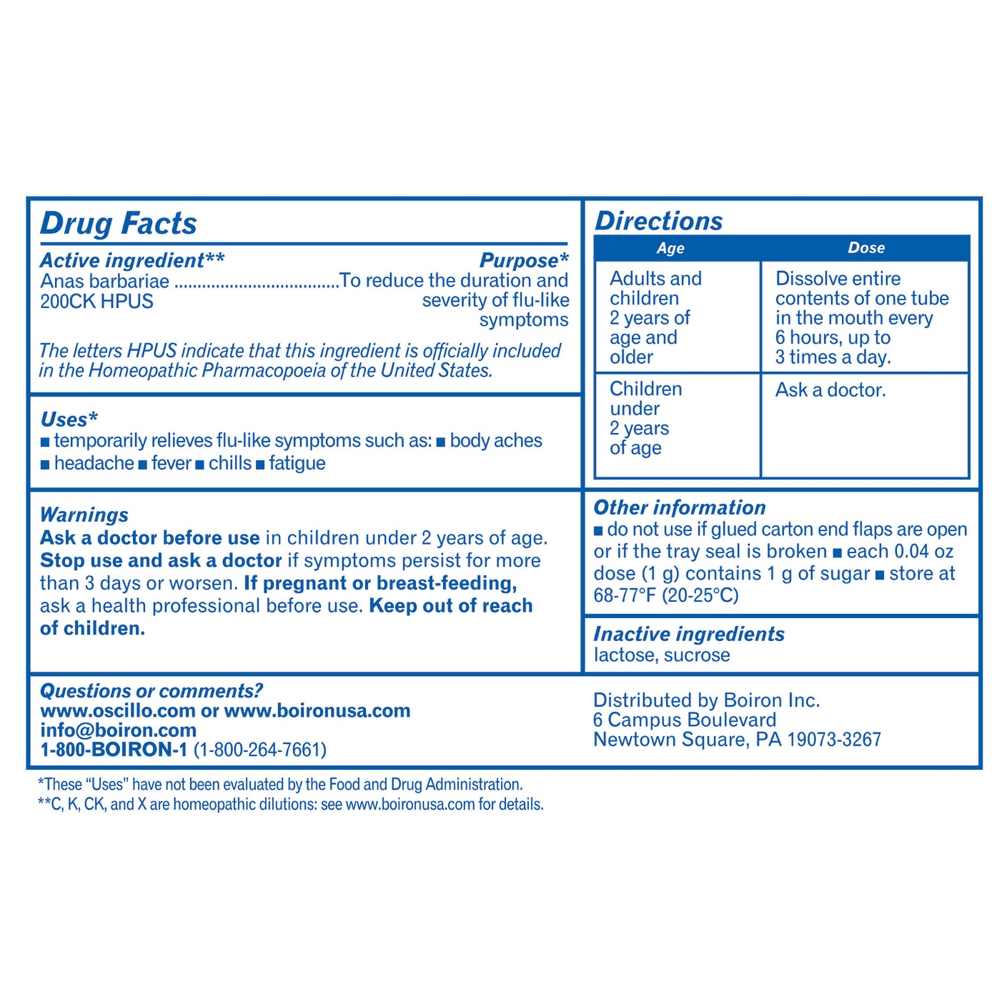 Oscillococcinum 6ct