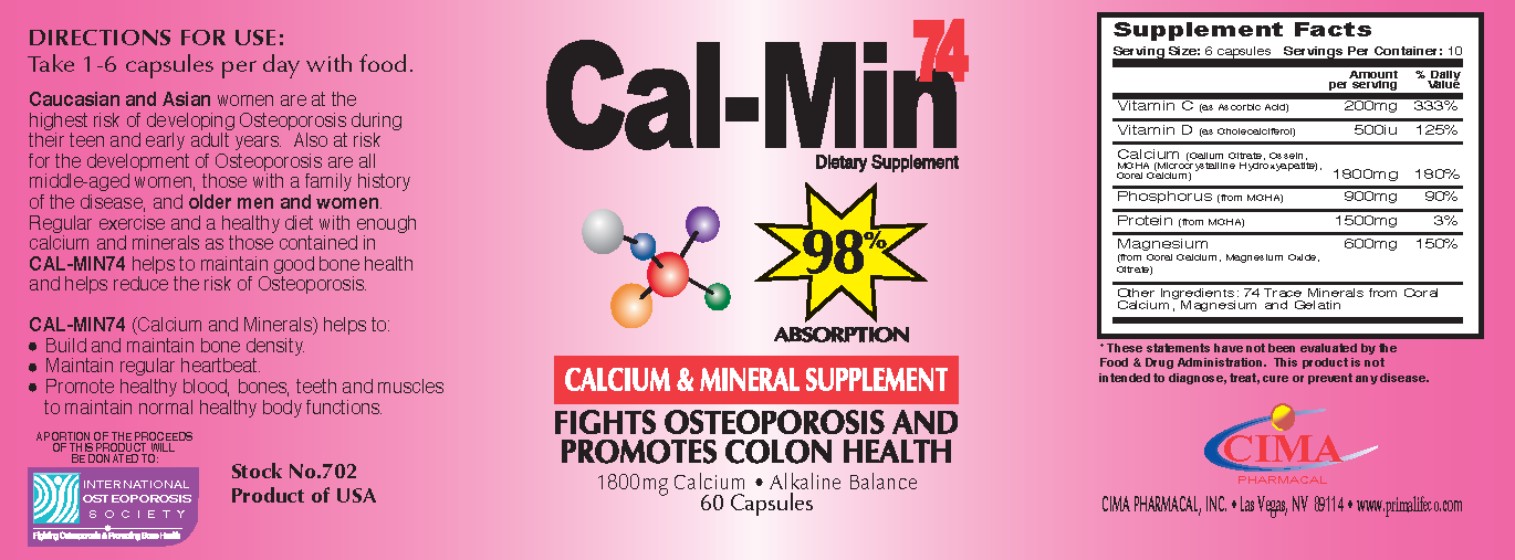 Cal Min 74 (60caps)