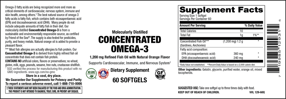 Concentrated Omega 3