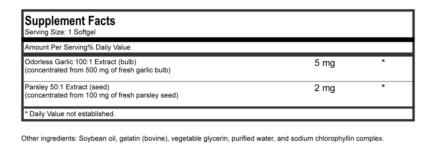 Garlic and Parsley Odorless (100)