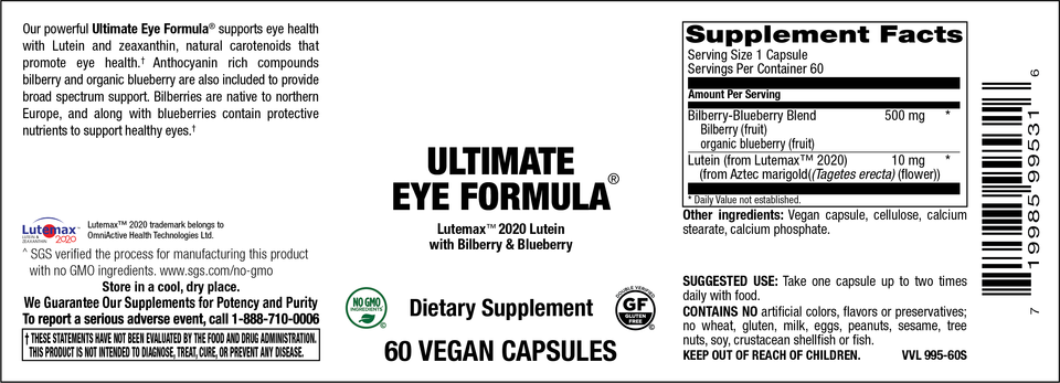 Ultimate Eye Formula 60 caps