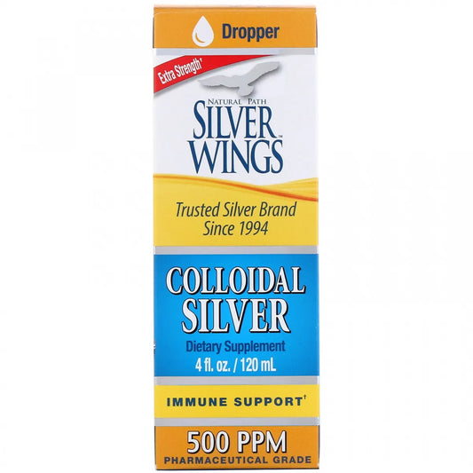 Colloidal Silver 500 PPM dropper 4 oz