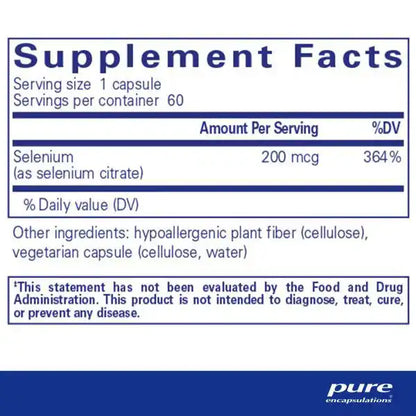 Selenium Citrate (60)- Pure